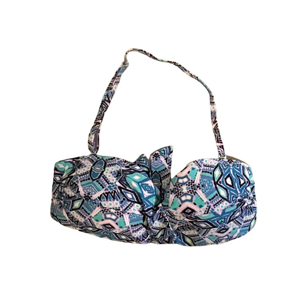 Jessica Simpson Strapless Convertable Halter Bandeau Swim Top Size S